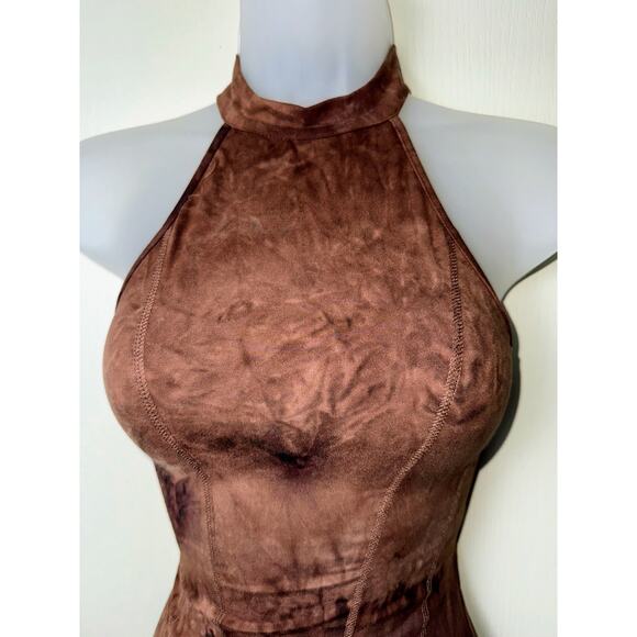 New Small Boho Sand Style Dune Dress Bodycon Fringe Festival Desert Tie‎ Dye - Picture 5 of 6